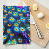 Linge De Cuisine Beau Imaginaire Peacock (Quart Plié)