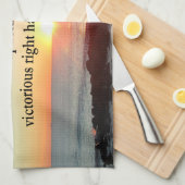 LINGE DE CUISINE BEAU ISAIAH 41:10 SUNRISE (Quart Plié)