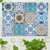 Linge De Cuisine 🤩 Beau mélange d'Azulejos (Plié)