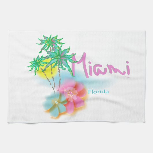 Linge De Cuisine Beau Miami la Floride (Horizontal)