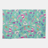 Linge De Cuisine Beau Motif aux éléments d'été (Horizontal)