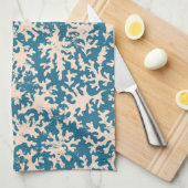 Linge De Cuisine Beau Motif corallien (Quart Plié)