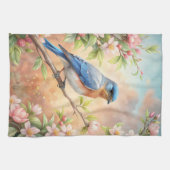 Linge De Cuisine Beau Oiseau Turquoise (Horizontal)