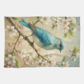 Linge De Cuisine Beau Oiseau Turquoise (Horizontal)