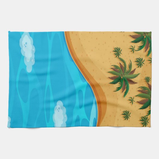 Linge De Cuisine Beau Paysage De Plage (Horizontal)