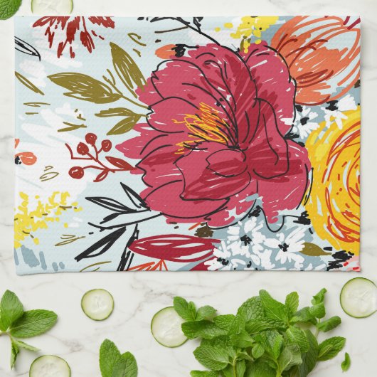 Linge De Cuisine Beau Rose (Plié)