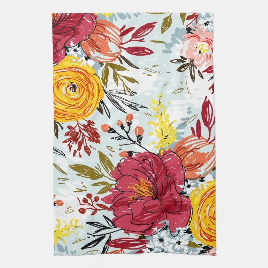 Linge De Cuisine Beau Rose (Vertical)