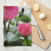 Linge De Cuisine Beau rose de rose (Quart Plié)