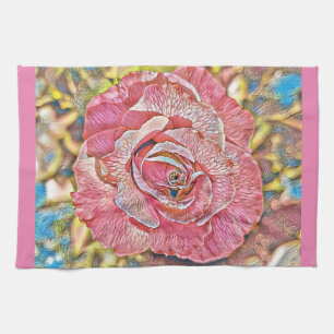 Linge De Cuisine Beau tableau rose rose rose