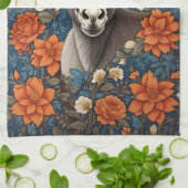 Linge De Cuisine Beau visage âne Elégant floral (Plié)