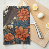Linge De Cuisine Beau visage âne Elégant floral (Quart Plié)