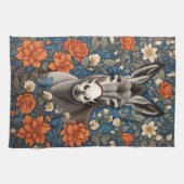 Linge De Cuisine Beau visage âne Elégant floral (Horizontal)