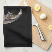 Linge De Cuisine Beau visage dans la lune (Quart Plié)