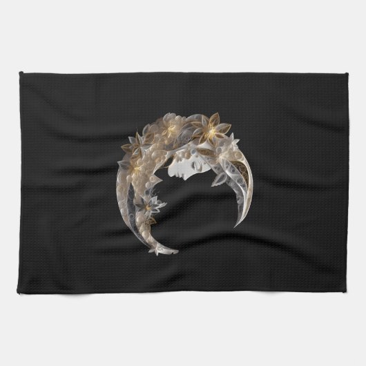 Linge De Cuisine Beau visage dans la lune (Horizontal)