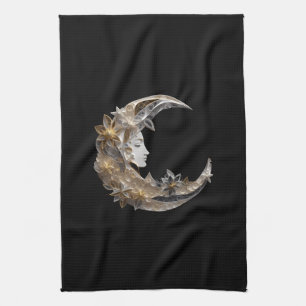 Linge De Cuisine Beau visage dans la lune