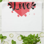 Linge De Cuisine Beaucoup d'amour, grand coeur (Plié)