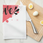 Linge De Cuisine Beaucoup d'amour, grand coeur (Quart Plié)