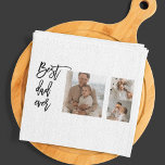 Linge De Cuisine Beauté Collage photo Meilleur papa Jamais Cadeau<br><div class="desc">Beauty Collage Photo Best Dad Ever Gift est un cadeau personnalisé qui combine beauté et valeur sentimentale pour créer un cadeau significatif pour votre père. Le cadeau est un collage de photos soigneusement sélectionnées de vous et de votre père, arrangé d'une manière belle et artistique. Les photos peuvent être des...</div>