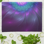 Linge De Cuisine Beauté florale Abstraite Fleur d'art fractionnée c (Plié)