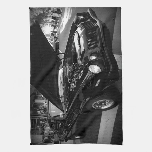 Linge De Cuisine Beauté noire (Vertical)