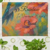 Linge De Cuisine Beautiful Floral Hummingbird Kitchen Towel (Plié)