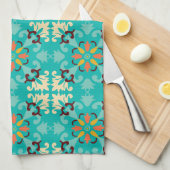 Linge De Cuisine 💚 Beautiful mint and yellow Azulejos (Quart Plié)