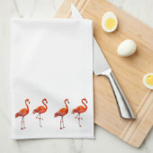 Linge De Cuisine Beaux flamants roses (Quart Plié)