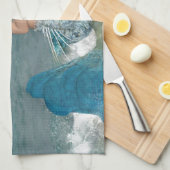 Linge De Cuisine Beaux poissons de la mer (Quart Plié)