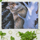 Linge De Cuisine Beaux tableaux de deux loups (Plié)