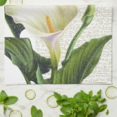 Linge De Cuisine Beaux zantedeschias (Plié)