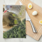 Linge De Cuisine Bébé agneau mouton troupeau troupeau troupeau (Quart Plié)