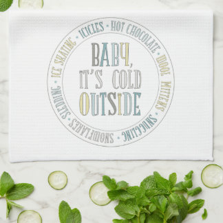 Linge De Cuisine Bébé c'est des mots extérieurs froids d'hiver de