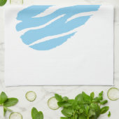 Linge De Cuisine Bébé Coeur bleu (Plié)