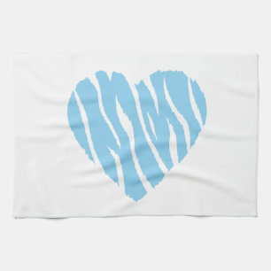 Linge De Cuisine Bébé Coeur bleu