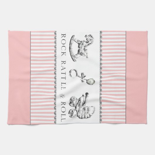 Linge De Cuisine Bébé drôle fille (Horizontal)