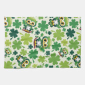 Linge De Cuisine Bébé Hibou Mignon St Patrick Dessin Animé (Horizontal)