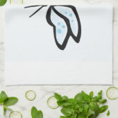 Linge De Cuisine Bébé libellule bleue (Plié)