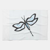 Linge De Cuisine Bébé libellule bleue (Horizontal)