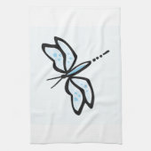 Linge De Cuisine Bébé libellule bleue (Vertical)