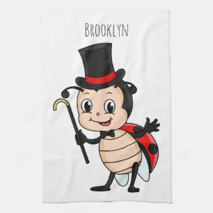 Linge De Cuisine Bébé mignon avec chapeau et dessin animé de cravat