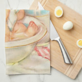 Linge De Cuisine Bébé mignon ayant Bath (Quart Plié)