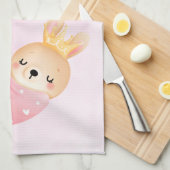 Linge De Cuisine Bébé mignon dans une couverture de coeur (Quart Plié)