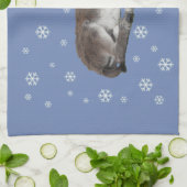 Linge De Cuisine Bébé mignon Dormir avec des flocons de neige (Plié)