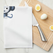 Linge De Cuisine Bébé mignon Singe bleu (Quart Plié)