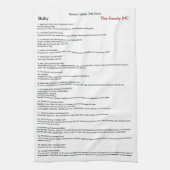 Linge De Cuisine Bébé MSDS. tissu drôle de rot (Vertical)