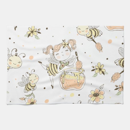 Linge De Cuisine Bee art (Horizontal)