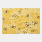 Linge De Cuisine Bee Buzzing Honey Bees mignonne (Horizontal)