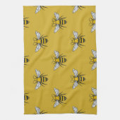 Linge De Cuisine Bee Haven : Motif jaune Vintage (Vertical)