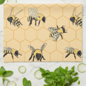 Linge De Cuisine Bee Honeycomb (Plié)