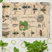 Linge De Cuisine Bee Insect Bug Wasp Natural History Bees (Plié)